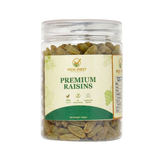Premium Green Raisins – Naturally Sweet & Nutrient Rich (400 gm )
