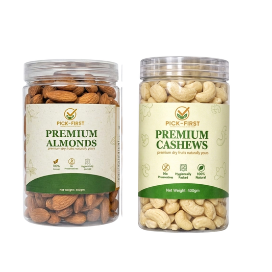 Almonds & Cashews Combo Pack (800g)