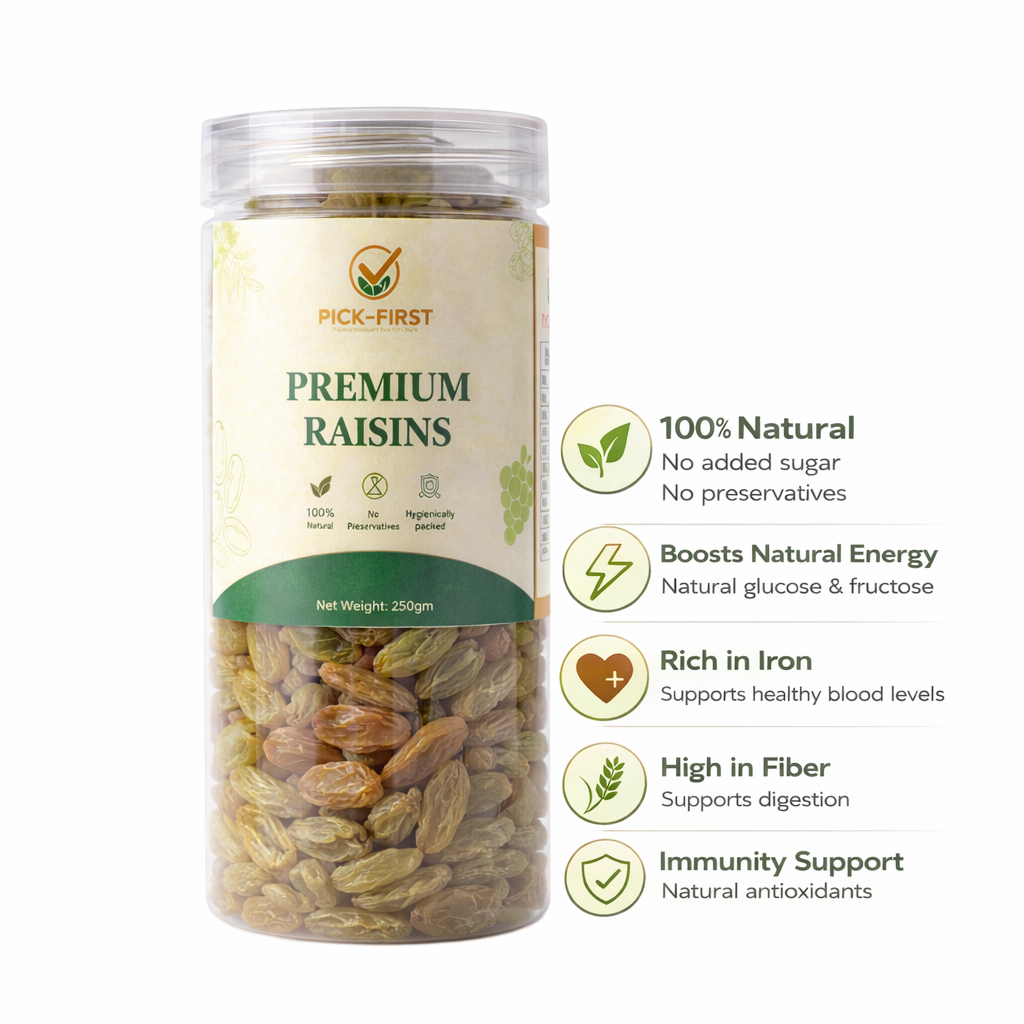 Premium Green Raisins - 250gm