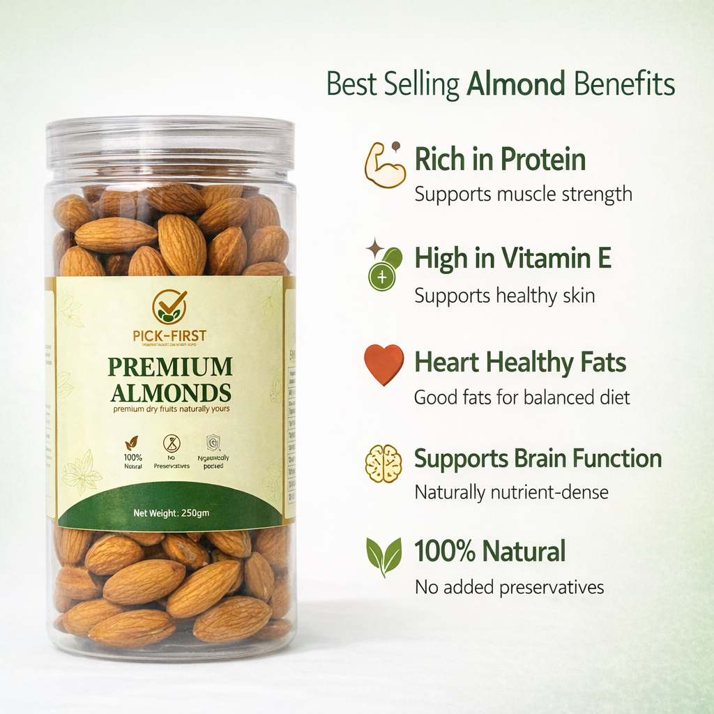 Cashew, Almond & Green Raisins Mix – 400g Each