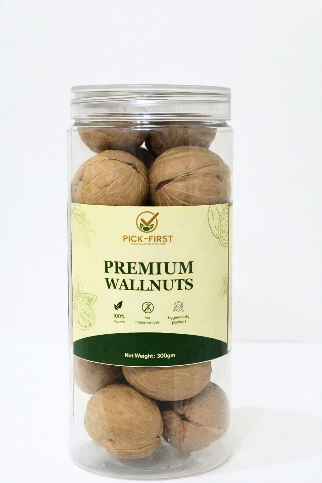 Pick First Naturals Whole Walnuts – 300gm
